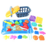 Kinetinio smėlio rinkinys 0,8kg su formelėmis 54764 - Image 3