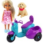 Lėlė ant motorolerio su šuniuku 57697 - Image 2