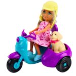 Lėlė ant motorolerio su šuniuku 57697 - Image 3