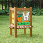 MASTERKIDZ 4-pusių skaidri akrilinė piešimo lenta + puodeliai MK0002