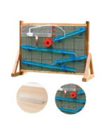 MASTERKIDZ DVIPUSĖ lauko STEAM lenta + vandens/kamuolio takelis MK0025