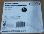 MASTERKIDZ Medinė dvipusė laisvai pastatoma STEAM sienelė Namo Formos ME29324 - Image 6