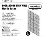 MASTERKIDZ STEAM sienelė be galinio skydelio 120x80 cm ME25111 - Image 6