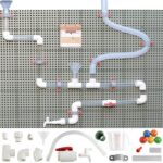 MASTERKIDZ STEAM Vamzdžių sistema 84 vnt. Kamuoliukų takas ME33666