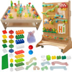MASTERKIDZ STEM kamuoliukų trasos konstravimo blokų rinkinys 359 vnt.