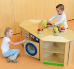 Medinė kampinė virtuvėlės spintelė ME03553 - Image 3