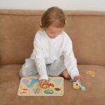 Medinė montessori dėlionė Gyvūnai CW40069 - Image 2