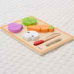 Medinė montessori edukacinė dėlionė Pjaustomos daržovės 44790 - Image 5