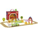 Medinis ūkio lagaminas su figūrėlėmis ir transporto priemonėmis TJ459 - Image 7