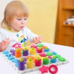 Montessori dėlionė rūšiuotojas formos ir skaičiai 139 vnt. 54153 - Image 2