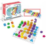 Montessori dėlionė rūšiuotojas formos ir skaičiai 139 vnt. 54153 - Image 4