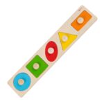 Montessori figūrų dėlionė su rankenėlėmis CW3644 - Image 3