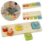 Montessori spalvų ir dydžių rūšiavimo dėlionė ME03881