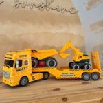 Statybinės technikos rinkinys su autovežiu, ekskavatoriumi ir savivarčiu 55358 - Image 4