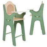 Vintažinė medinė lėlės maitinimo kėdutė CW50631 - Image 3