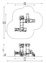 Kompleksinė lauko žaidimų aikštelė ZZPL/0027 - Image 3
