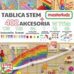 MASTERKIDZ Dvipusė pastatoma  STEAM mokymosi lenta 166 x 125 cm + priedų rinkinys ME32324 - Image 2