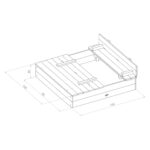 Axi Ella smėlio dėžė 100 x 95 pilka - Image 11