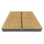 AXI smėlio dėžė XXL Ella 150 x 150 pilka A031.011.02 - Image 5
