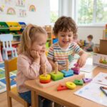 Formų rūšiuotojas su spalvingais Montessori blokais TK497 - Image 2