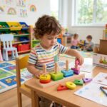Formų rūšiuotojas su spalvingais Montessori blokais TK497 - Image 3
