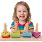 Formų rūšiuotojas su spalvingais Montessori blokais TK497 - Image 4