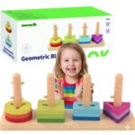 Formų rūšiuotojas su spalvingais Montessori blokais TK497