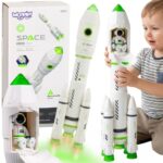 Interaktyvi kosminė raketa su šviesos, garso ir dūmų efektais 57109