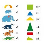 Magnetiniai Statybiniai Blokai 3D Džiunglių Gyvūnai 45 vnt. 558600 - Image 11