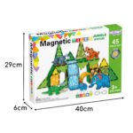Magnetiniai Statybiniai Blokai 3D Džiunglių Gyvūnai 45 vnt. 558600 - Image 12