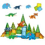 Magnetiniai Statybiniai Blokai 3D Džiunglių Gyvūnai 45 vnt. 558600 - Image 8