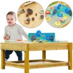 MASTERKIDZ Medinis Edukacinis Stalas 1200L STEAM Lauko + Priedai MK0033