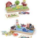 Medinė atstumo mokymosi dėlionė 2 in 1 Ūkis ir Jūra 50183N - Image 3