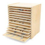 Medinis dėlionių rinkinys 12 Montessori Gyvūnų Dėlionių + Stovas 44613 - Image 4