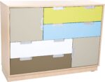 „Quadro“ – asimetriška M tipo spintelė platiems stalčiams - Image 2