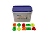 3 kg kinetinis smėlis su raidžių ir skaičių formelėmis ir pripučiamu baseinu ZEST4_NATUR - Image 2