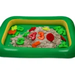 3 kg kinetinis smėlis su raidžių ir skaičių formelėmis ir pripučiamu baseinu ZEST4_NATUR - Image 3