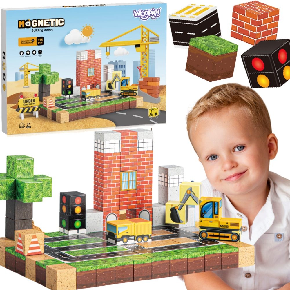 export Magnetiniai Statybiniai Blokai Statybų Vieta 115 vnt. 58953 - Image 1