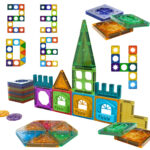 Magnetiniai Konstrukciniai Blokai 3D Edukacinis Rinkinys Pilis 30 vnt. 54962 - Image 4