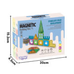 Magnetiniai Konstrukciniai Blokai 3D Edukacinis Rinkinys Pilis 30 vnt. 54962 - Image 7