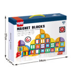 Magnetiniai Statybiniai Blokai 3D Edukacinis Rinkinys Pilis 100vnt. 54856 - Image 8