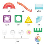 Magnetiniai Statybų Blokai 3D Edukacinis Rinkinys Kamuoliukų Takas 105 vnt. 54849 - Image 3