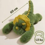 Svorinis pliušinis žaislas sunkus dinozauras, 1,5 kg 58403 - Image 4