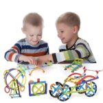 WOOPIE matematiniai konstrukciniai blokai 3D edukacinis 155 vnt. 58366 - Image 2