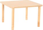 Flexi kvadratinis stalas 80 × 80 cm – HPL skirtingų spalvų - Image 3