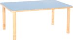 Stačiakampis stalas „Flexi“ 120 × 80 cm skirtingų spalvų