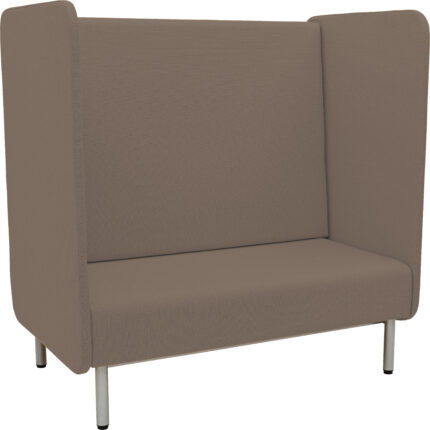 Dvivietė sofa „Inflamea 1“ su akustine sienele - Šv. rudas 109133