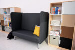 Trivietė sofa „Inflamea 1“ su akustine sienele - Image 2