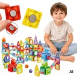 Magnetinės konstrukcijos blokeliai 3D Kamuolių Takas 170 vnt. 54863