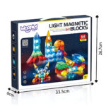 Magnetiniai konstrukciniai blokai 3D  63 vnt. 54887 - Image 6